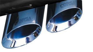 Cadillac Escalade Performance Exhaust - CORSA Performance - Cat Back, Single Side Exit, Sport - Polished - `07-`10